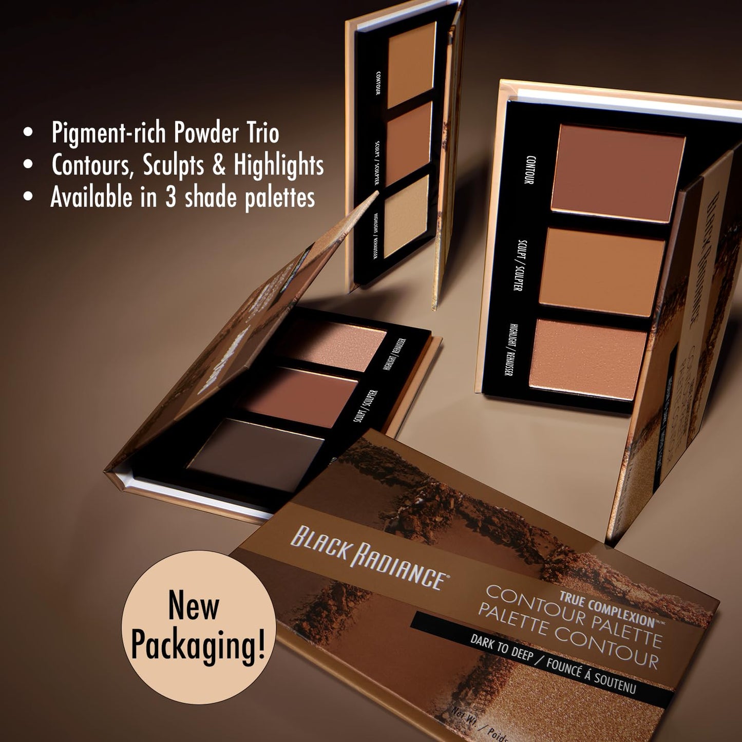 True Complexion Contour Palette, Medium to Dark, 0.38 Ounce