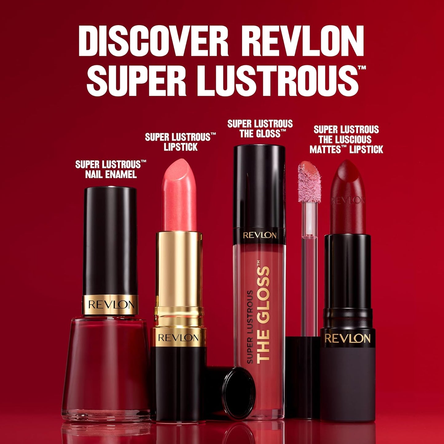 Super Lustrous Lip Gloss, Non-Sticky, Hydrating, High Shine Finish, 265 Black Cherry, 0.13 Oz
