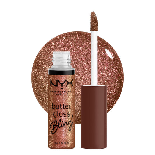 Butter Gloss Bling Lip Gloss, Non Sticky and Shiny Vegan Lip Makeup - Hustla