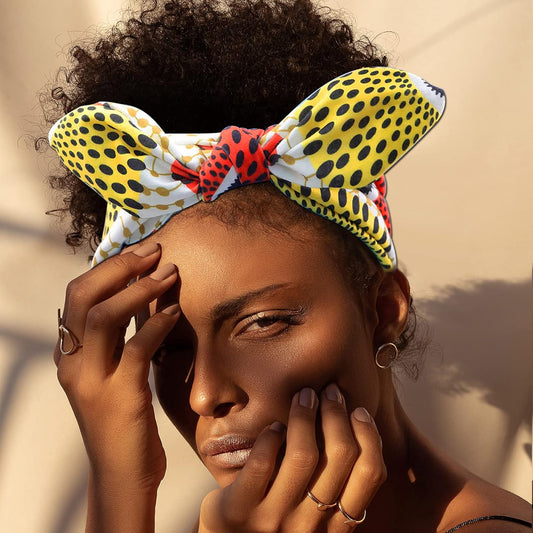 African Ankara Print Bonnet Beanie Cap Pre-Tied Bow Bowknot Headwrapturban Headband Dreadlocks Locs Dread Hair Bandana